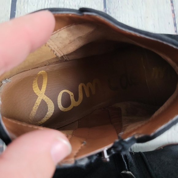 SAM EDELMAN | Petty suede leather side zip ankle boots - Picture 11 of 12